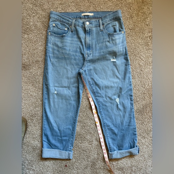 Levi's Light Blue Cropped Jeans - Picture 2 of 5